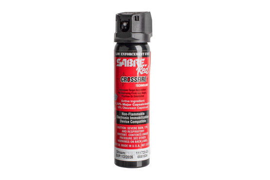 Sabre Red crossfire pepper spray MK4 with 3 oz. Gel formulation